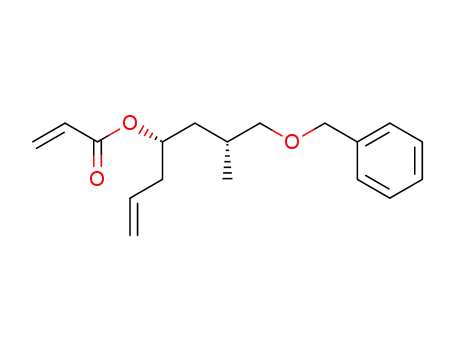 2-Propenoic acid,
(1S)-1-[(2R)-2-methyl-3-(phenylmethoxy)propyl]-3-butenyl ester
