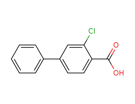 Molecular Structure of 5728-40-5 (2-Chloro-4-phenylbenzoic acid)