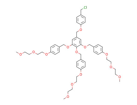 4-{3,4,5-tris-[p-(2-(2-methoxy)ethoxy)ethoxybenzyloxy]benzyloxy}benzyl chloride