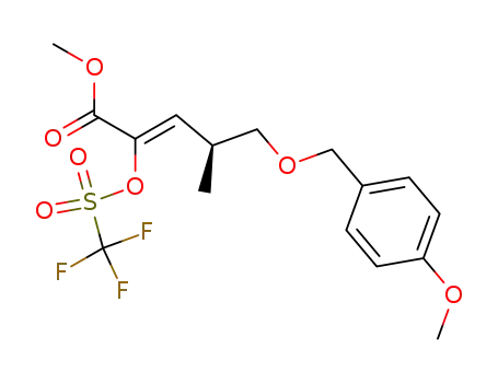 (Z)-(S)-5-(4-Methoxy-benzyloxy)-4-methyl-2-trifluoromethanesulfonyloxy-pent-2-enoic acid methyl ester