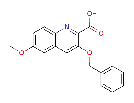 2-Quinolinecarboxylic acid, 6-methoxy-3-(phenylmethoxy)-