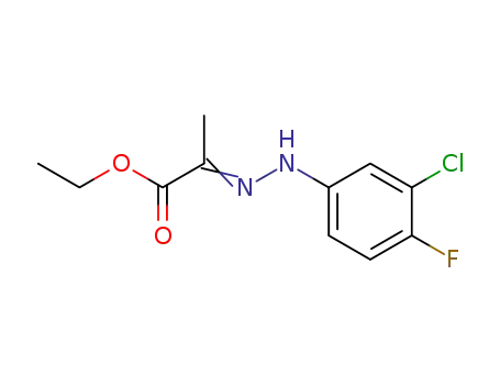 Propanoic acid, 2-[(3-chloro-4-fluorophenyl)hydrazono]-, ethyl ester
