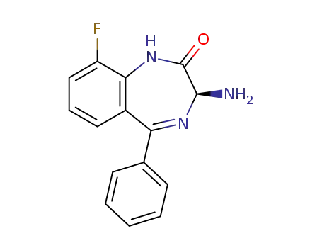 (S)-3-amino-9-fluoro-5-phenyl-1,3-dihydro-2H-benzo[e][1,4]diazepin-2-one