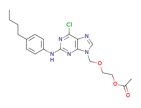 Ethanol, 2-[[2-[(4-butylphenyl)amino]-6-chloro-9H-purin-9-yl]methoxy]-,
acetate (ester)