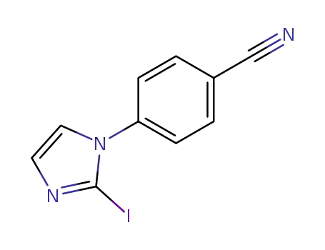 Molecular Structure of 651326-27-1 (Benzonitrile, 4-(2-iodo-1H-imidazol-1-yl)-)