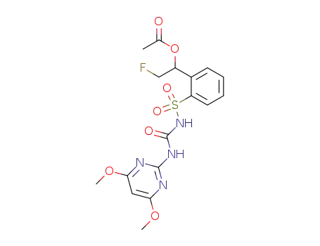 2-(1-acetoxy-2-fluoroethyl)-N-[(4,6-dimethoxypyrimidin-2-yl)-aminocarbonyl]benzenesulfonamide