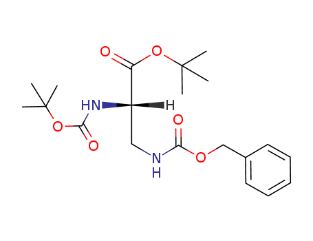 L-Alanine,
N-[(1,1-dimethylethoxy)carbonyl]-3-[[(phenylmethoxy)carbonyl]amino]-,
1,1-dimethylethyl ester