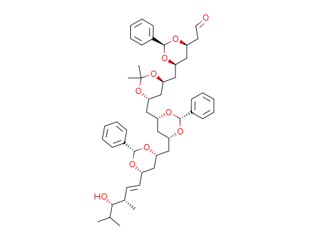 2-((2R,4R,6S)-6-(((4S,6S)-6-(((2R,4R,6S)-6-(((2R,4R,6R)-6-((E,3S,4S)-4-hydroxy-3,5-dimethylhex-1-enyl)-2-phenyl-1,3-dioxan-4-yl)methyl)-2-phenyl-1,3-dioxan-4-yl)methyl)-2,2-dimethyl-1,3-dioxan-4-yl)methyl)-2-phenyl-1,3-dioxan-4-yl)acetaldehyde