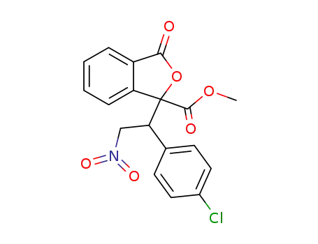 (-)-methyl 1-<1-(4-chlorophenyl)-2-nitroethyl>-3-oxo-1,3-dihydroisobenzofuran-1-carboxylate