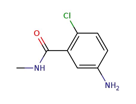 Molecular Structure of 111362-49-3 (5-amino-2-chloro-N-methylbenzamide)