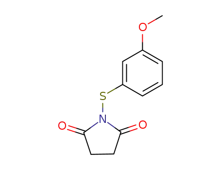 Molecular Structure of 482308-31-6 (2,5-Pyrrolidinedione, 1-[(3-methoxyphenyl)thio]-)