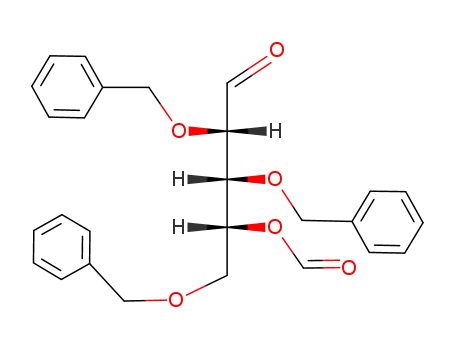 (2S,3R,4R)-2,3,5-tri-O-benzyl-4-O-formyl-pentanal