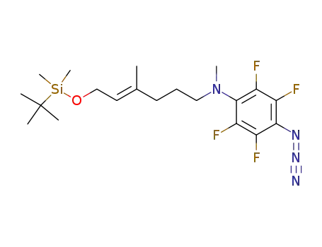 N-(6-(tert-butyldimethylsilyloxy)-4-methyl-4-hexenyl)-N-methyl-4-azidotetrafluoroaniline
