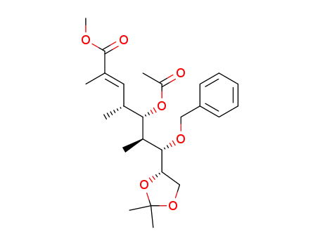 methyl (E)-(4S,5R,6S,7S,8S)-5-acetoxy-7-(benzyloxy)-8,9-(isopropylidenedioxy)-2,4,6-trimethylnon-2-enoate