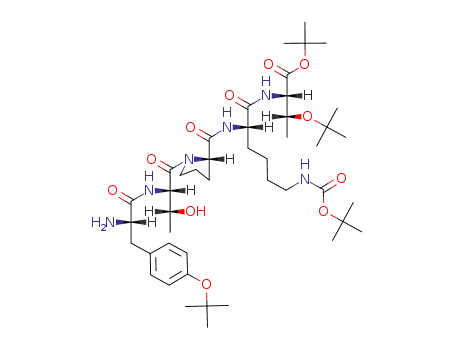 O-tert-butyl-L-tyrosyl-L-threonyl-L-prolyl-N<sup>ε</sup>-BOC-L-lysyl-O-tert-butyl-L-threonine tert-butyl ester