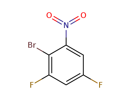 Molecular Structure of 877161-74-5 (2-BROMO-3,5-DIFLUORONITROBENZENE)
