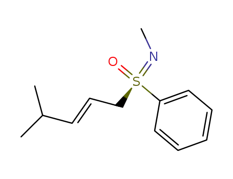 (+)-(E,S)-4-methyl-1-(N-methyl-S-phenylsulfonimidoyl)-pent-2-ene
