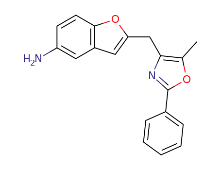 5-Benzofuranamine, 2-[(5-methyl-2-phenyl-4-oxazolyl)methyl]-