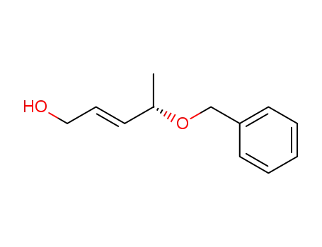 Molecular Structure of 119242-59-0 (2-Penten-1-ol, 4-(phenylmethoxy)-, (2E,4S)-)