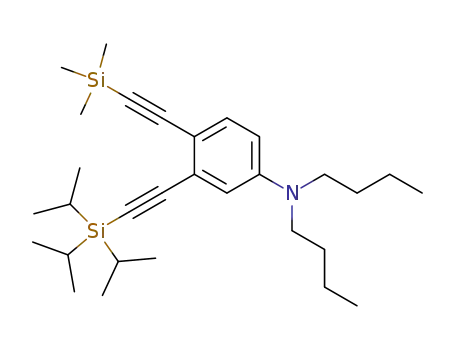 Benzenamine,
N,N-dibutyl-4-[(trimethylsilyl)ethynyl]-3-[[tris(1-methylethyl)silyl]ethynyl]-