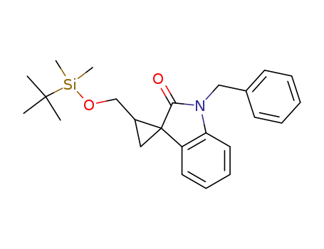 2-({[(1,1-dimethylethyl)(dimethyl)silyl]oxy}methyl)-1'-(phenylmethyl)spiro[cyclopropane-1,3'-indol]-2'(1'H)-one
