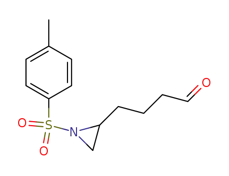 Molecular Structure of 166194-79-2 (2-Aziridinebutanal, 1-[(4-methylphenyl)sulfonyl]-)