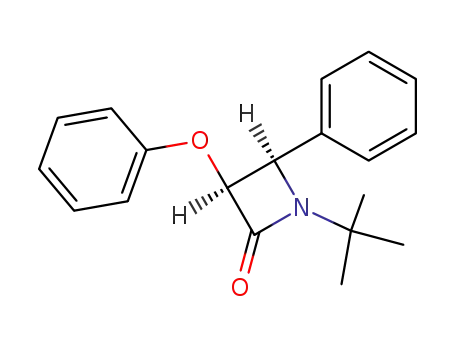 2-Azetidinone, 1-(1,1-dimethylethyl)-3-phenoxy-4-phenyl-, cis-