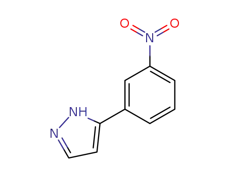 Molecular Structure of 59843-77-5 (3-(3-Nitrophenyl)pyrazole)