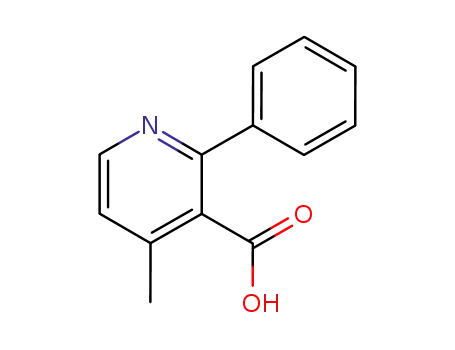 Molecular Structure of 58787-23-8 (4-Methyl-2-phenylpyridine-3-carboxylic acid)
