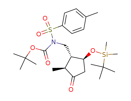 tert-butyl((1R,2S,5S)-5-{[tert-butyl(dimethyl)silyl]oxy}-2-methyl-3-oxocyclopentyl)methyl[(4-methylphenyl)sulfonyl]carbamate