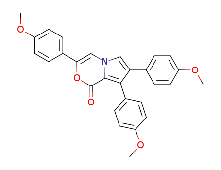 1H-3,7,8-tris(4-methoxyphenyl)pyrrolo<2,1-c><1,4>-oxazin-1-one