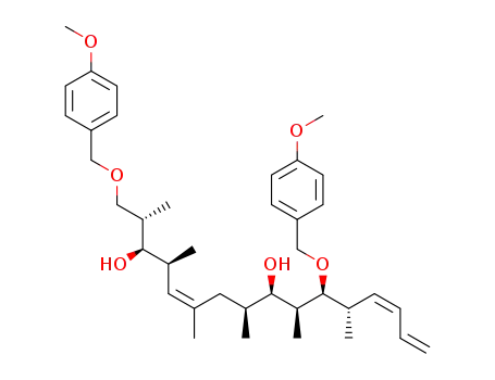 (2S,3R,4S,5Z,8S,9R,10S,11S,12S,13Z)-1,11-bis-(p-methoxybenzyloxy)-2,4,6,8,10,12-hexamethyl-hexadeca-5,13,15-triene-3,9-diol