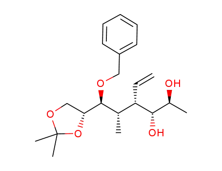 (2R,3S,4S,5S,6R,7S)-3-O-benzyl-1,2-O-isopropylidene-4-methyl-5-vinyloctane-1,2,3,6,7-pentol