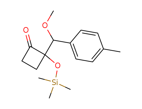 Cyclobutanone,  2-[methoxy(4-methylphenyl)methyl]-2-[(trimethylsilyl)oxy]-