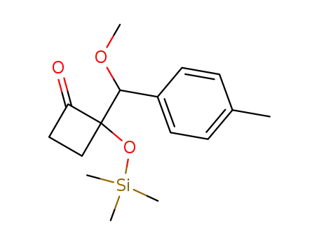 Cyclobutanone,
2-[methoxy(4-methylphenyl)methyl]-2-[(trimethylsilyl)oxy]-