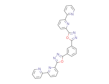 Molecular Structure of 866117-19-3 (1,3-Bis[2-(2,2'-bipyridine-6-yl)-1,3,4-oxadiazo-5-yl]benzene)