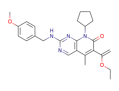 Pyrido[2,3-d]pyrimidin-7(8H)-one,
8-cyclopentyl-6-(1-ethoxyethenyl)-2-[[(4-methoxyphenyl)methyl]amino]-5-
methyl-