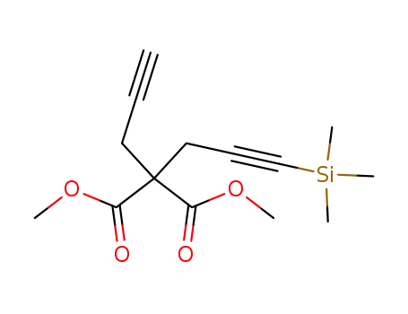 Molecular Structure of 173466-17-6 (Propanedioic acid, 2-propynyl[3-(trimethylsilyl)-2-propynyl]-, dimethyl
ester)