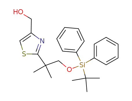 4-hydroxymethyl-2-[(2-tert-butyldimethylsilyloxy)-1,1-dimethylethyl]thiazole