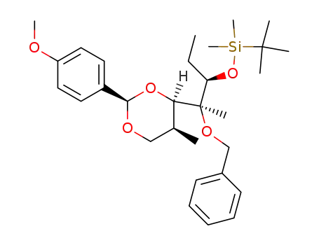 (2R,4R,5S)-4-[(1S,2R)-1-benzyloxy-2-tert-butyldimethylsiloxy-1-methylbutyl]-2-(p-methoxyphenyl)-5-methyl-1,3-dioxane