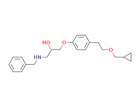 Molecular Structure of 108587-94-6 (2-Propanol,
1-[4-[2-(cyclopropylmethoxy)ethyl]phenoxy]-3-[(phenylmethyl)amino]-,
(S)-)
