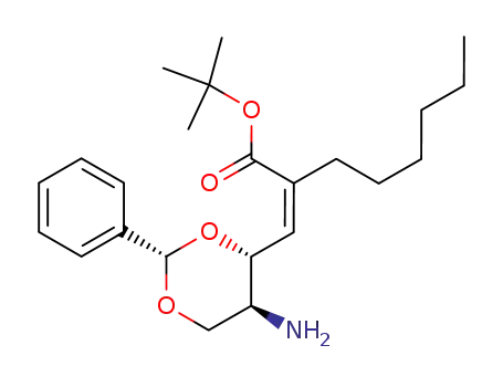 (2Z)-2-(((2S,4R,5S)-5-amino-2-phenyl-[1,3]dioxan-4-yl)methylene)-octanoic acid tert-butyl ester