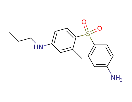 Molecular Structure of 101513-21-7 (4-(4-aminophenyl)sulfonyl-3-methyl-N-propyl-aniline)