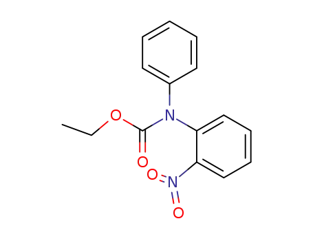 Molecular Structure of 86514-36-5 (Carbamic acid, (2-nitrophenyl)phenyl-, ethyl ester)