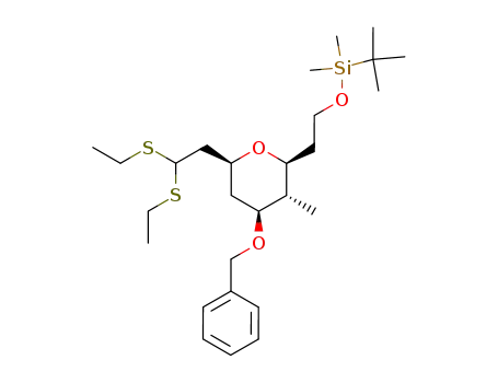 {2-[(2S,3R,4S,6S)-4-Benzyloxy-6-(2,2-bis-ethylsulfanyl-ethyl)-3-methyl-tetrahydro-pyran-2-yl]-ethoxy}-tert-butyl-dimethyl-silane