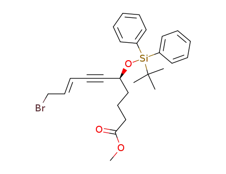 (E)-(S)-10-Bromo-5-(tert-butyl-diphenyl-silanyloxy)-dec-8-en-6-ynoic acid methyl ester