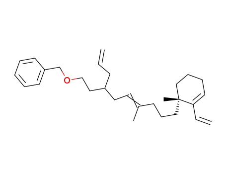 Benzene,
[[[9-[(1S)-2-ethenyl-1-methyl-2-cyclohexen-1-yl]-6-methyl-3-(2-propenyl)-
5-nonenyl]oxy]methyl]-