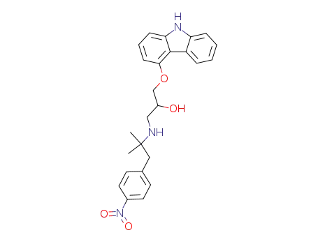Molecular Structure of 82408-66-0 ((+/-)-15-(4-nitrobenzyl)carazolol)