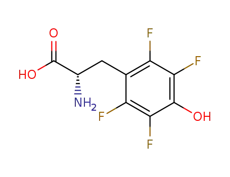 Molecular Structure of 157807-84-6 (L-Tyrosine, 2,3,5,6-tetrafluoro-)