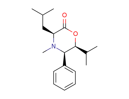 (3S,5R,6S)-3-isobutyl-6-isopropyl-4-methyl-5-phenyltetrahydro-2H-1,4-oxazin-2-one